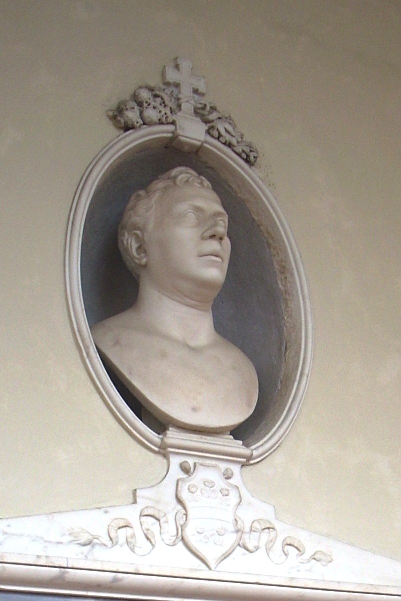 Luigi Giuntini's bust and funeral tablet, Ospedale di Santa Maria Nuova, Florence - 02.JPG